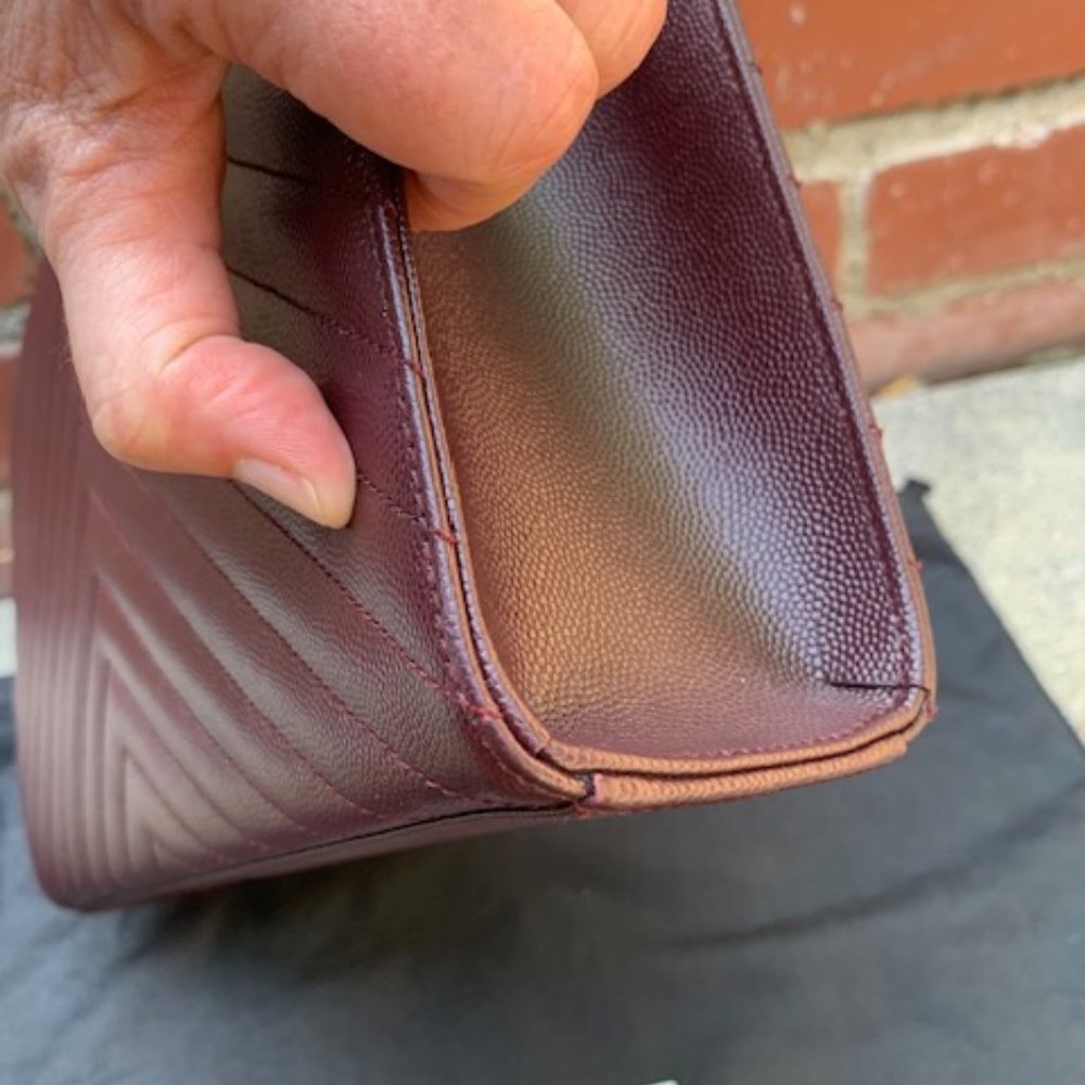 RECEIPT- SAINT LAURENT Large Monogramme Envelope Chain Bag - Bordeaux - Picture 8 of 13